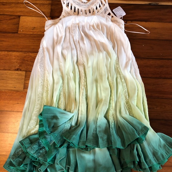 Free People Dresses & Skirts - Free people Amy Dip Dye Ombré Dress S